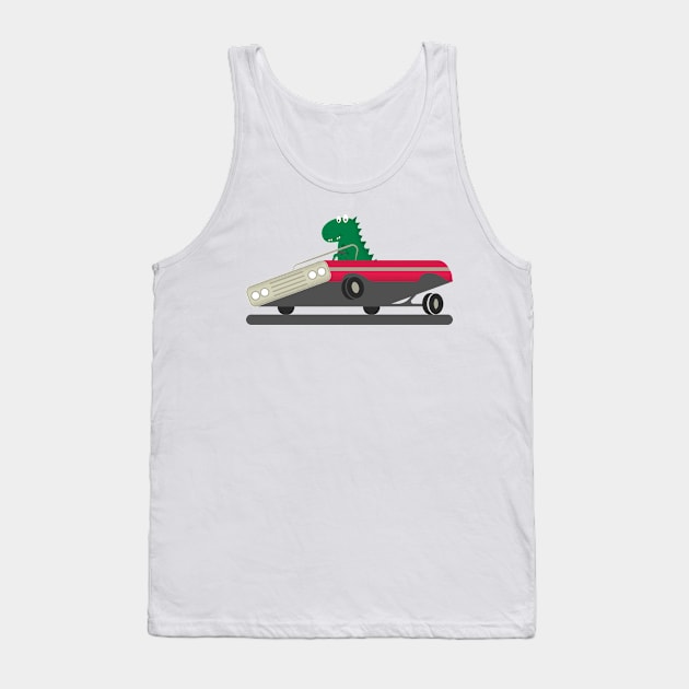 Dino rides in a lowrider Tank Top by lakokakr